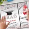 Black and Red Graduation Party Decorations, Red Class of 2026 Congratulations Graduates Alternative Signature Guest Book for Men Happy Graduation Gifts Congrats Grad Party Signing Card Board